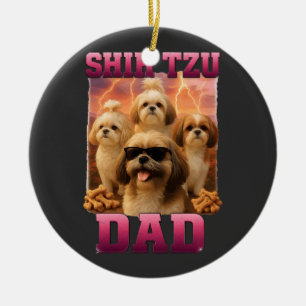 Shih Tzu Ceramic Tree Decoration