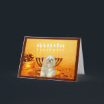 Shih Tzu Chanukah Card Menorah<br><div class="desc">Remembering family and friends during the Chanukah season is a wonderful way to keep in touch with the people you love and care about. I created these dog Chanukah cards with love and care and I am sure anyone who loves dogs will be delighted to receive them. You do have...</div>