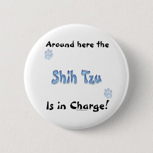 Shih Tzu Charge - Button