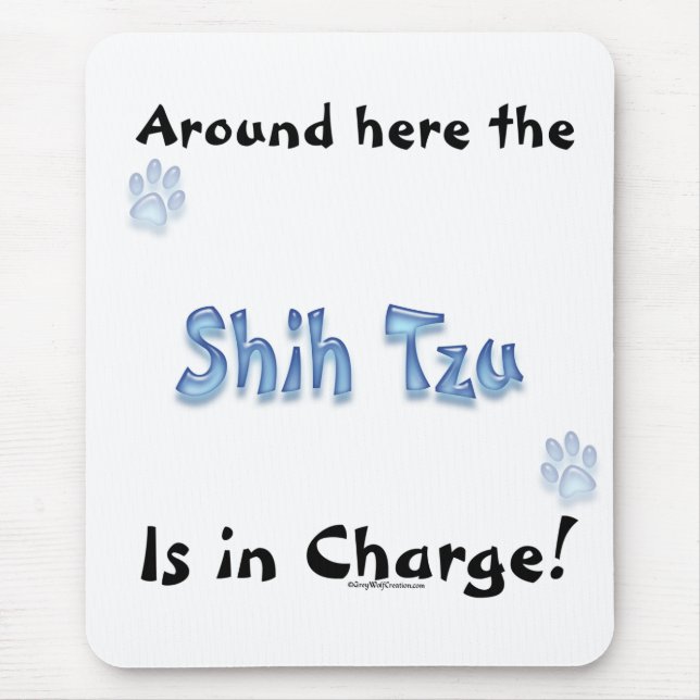 Shih Tzu Charge Mouse Mat (Front)