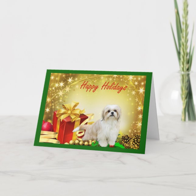 Shih Tzu  Christmas Card Gifts (Front)