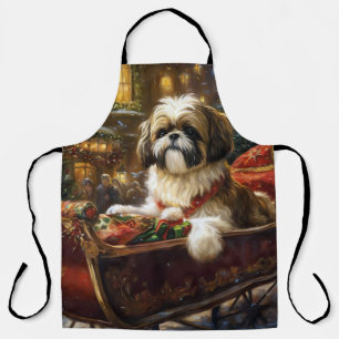 Shih Tzu Christmas Festive Season Apron
