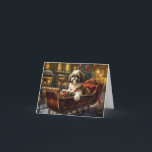 Shih Tzu Christmas Festive Season Card<br><div class="desc">Get ready to celebrate the holiday season with our charming Dog Christmas Scenic Design! This delightful product features adorable canine companions frolicking amidst a winter wonderland, adorned with twinkling lights, holly, and festive ornaments. Your heart will melt as you witness dogs dressed in Santa hats, spreading joy and cheer all...</div>