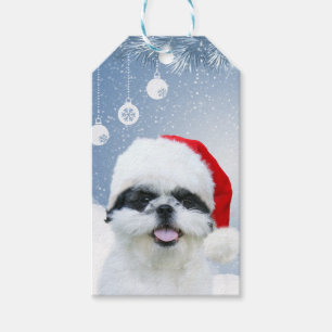 Shih Tzu Christmas Gift Tags
