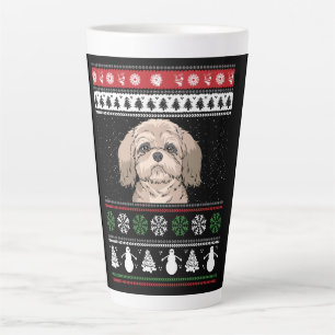 Shih Tzu Christmas Latte Mug
