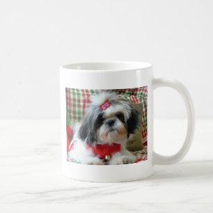 shih-tzu christmas mug