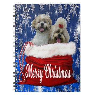 Shih tzu Christmas Notebook