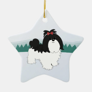 Shih Tzu Christmas Ornament