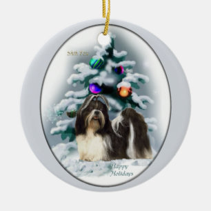 Shih Tzu Christmas Tree Ornaments