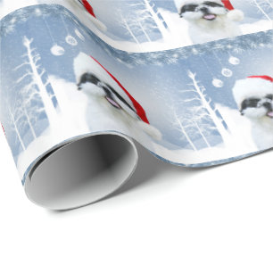 Shih Tzu Christmas Wrapping Paper