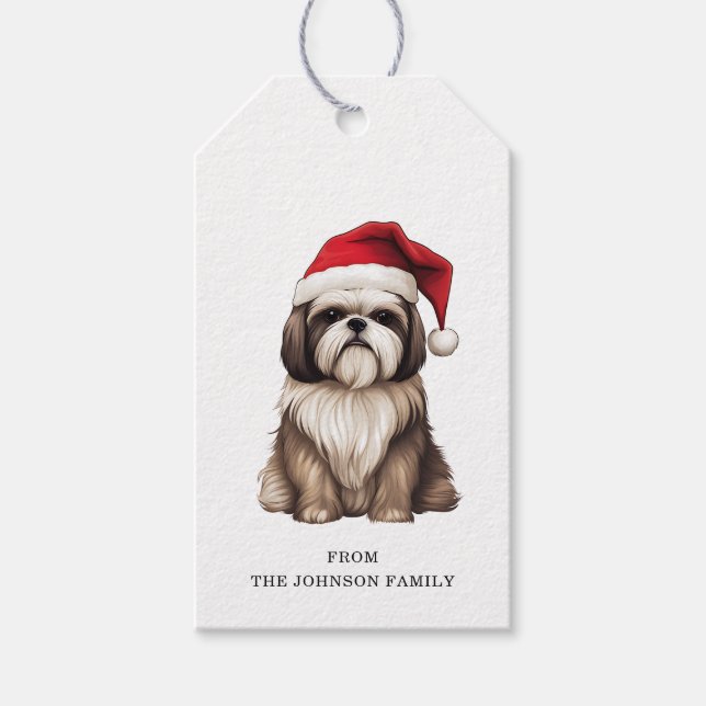 Shih Tzu Custom Gift Tags (Front)