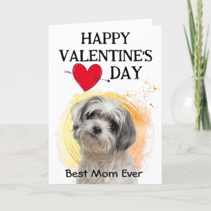 Shih Tzu Customised Valentine's Day Holiday Card