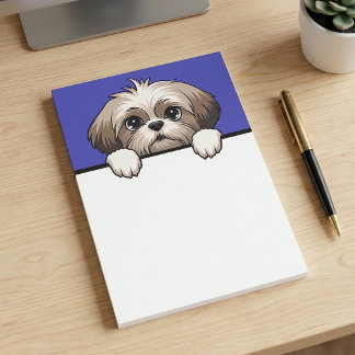 Shih Tzu Cute Peeking Puppy Dog Lover Gifts Post-it Notes