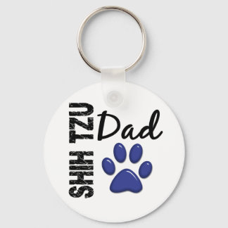 Shih Tzu Dad 2 Key Ring
