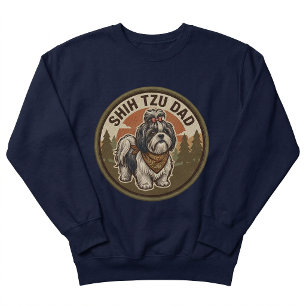 Shih Tzu Dad Crewneck Shih Tzu Dog Gift Vintage Sweatshirt