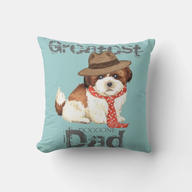 Shih Tzu Dad Cushion (Front)