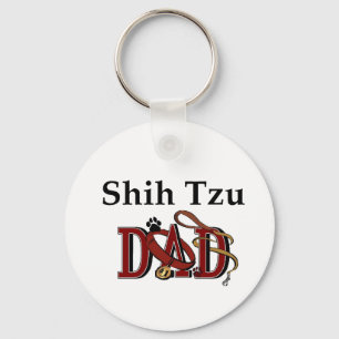 Shih Tzu Dad Gifts Key Ring