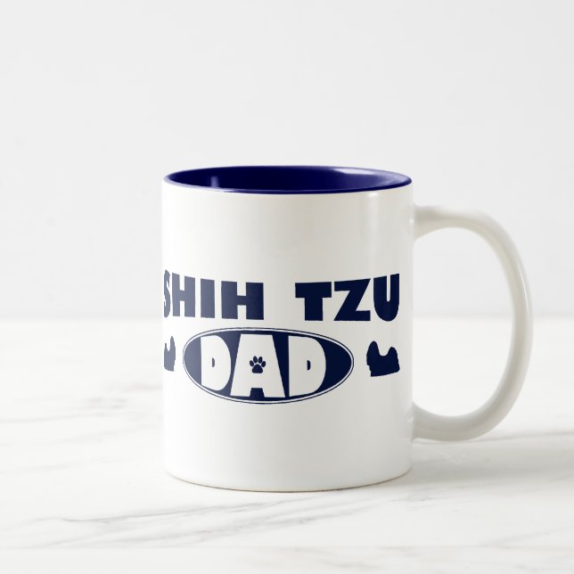 Shih Tzu Dad Two-Tone Coffee Mug (Right)
