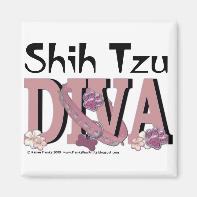 Shih Tzu DIVA Magnet (Front)