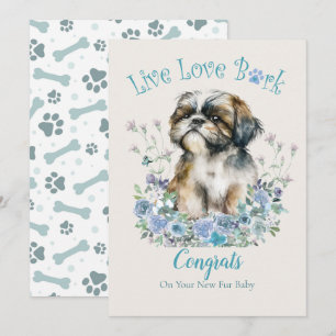 Shih Tzu Dog Adoption, Gotcha Day Card