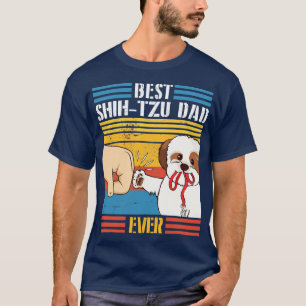 Shih Tzu Dog And Daddy Hand To Hand Best Shih Tzu T-Shirt