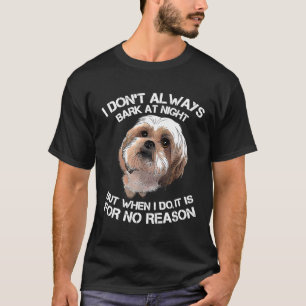 Shih Tzu Dog Breed Bark Barking Colour T-Shirt