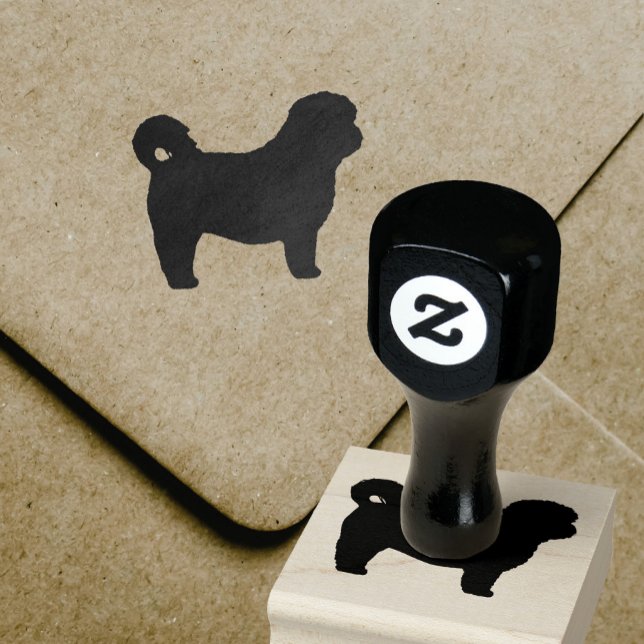 Shih Tzu Dog Breed Silhouette Rubber Stamp (Creator Uploaded)