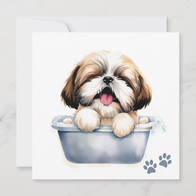 Shih Tzu Dog Card (Front)