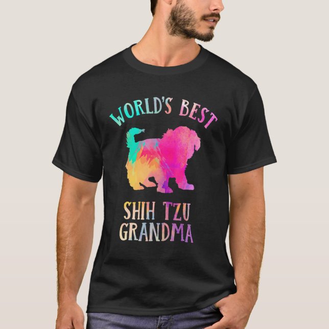 Shih Tzu Dog Grandma  Worldu2019s Best Shih Tzu Gr T-Shirt (Front)