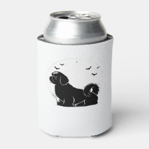 Shih Tzu Dog � Halloween Moon Silhouette Classic T Can Cooler