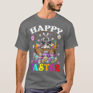 Shih Tzu Dog Happy Easter Bunny Eggs Easter T-Shirt