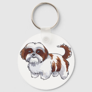 Shih Tzu Dog Key Ring