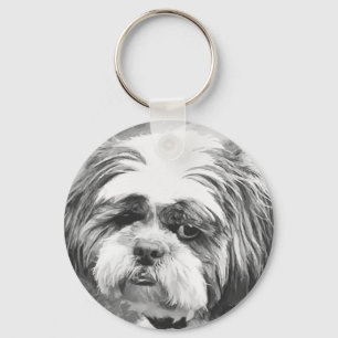 SHIH TZU DOG  KEY RING