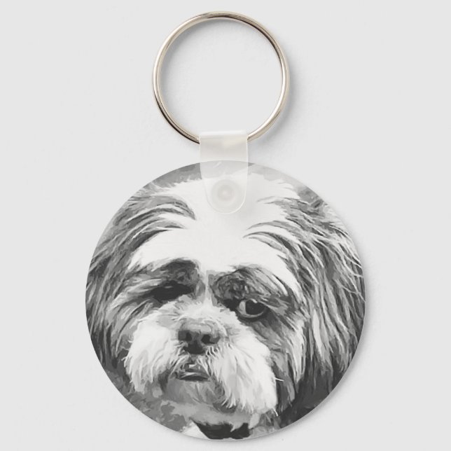 SHIH TZU DOG  KEY RING (Front)