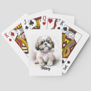 Shih Tzu Dog Lovers Gift, Playing Cards