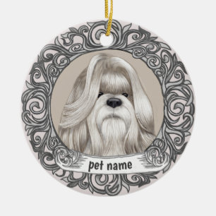 Shih Tzu Dog Loving Memory ornament