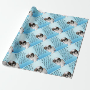 Shih Tzu Dog - Nan Poem Wrapping Paper