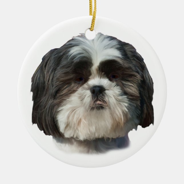 Shih Tzu Dog Ornament (Front)