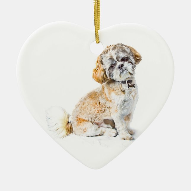 Shih Tzu Dog Ornament (Front)