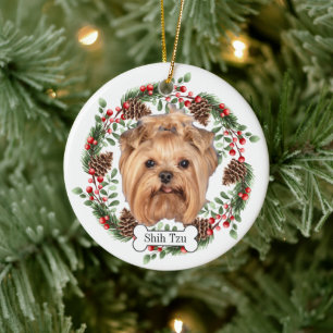 Shih Tzu  dog Personalised Pet Ornament