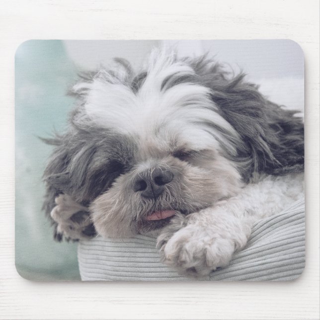 shih tzu, dog, pet mouse mat (Front)