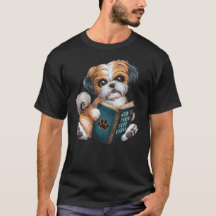 Shih Tzu Dog, puppie, how to train your human, fun T-Shirt