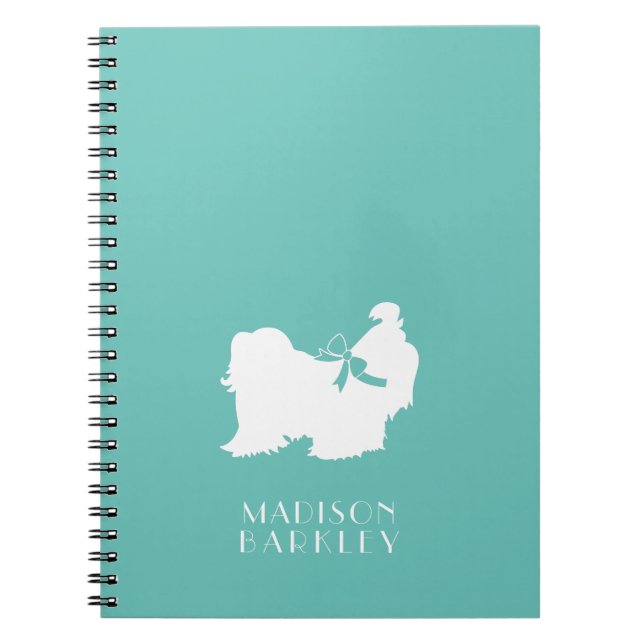 Shih-Tzu Dog Puppy Long Hair Notebook (Front)