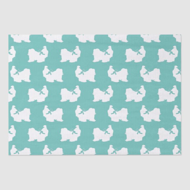 Shih-Tzu Dog Puppy Long Hair Tissue Paper (Front)