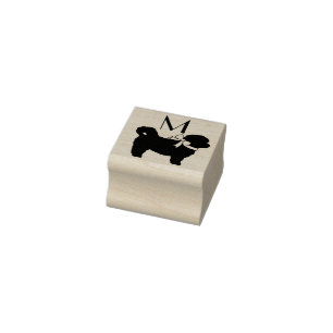 Shih Tzu Dog Puppy Teddy Bear Short Hair Rubber Stamp