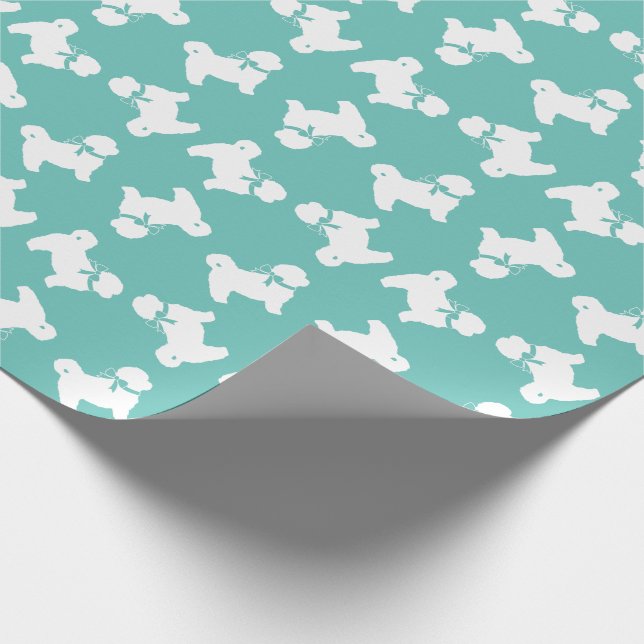Shih Tzu Dog Puppy Teddy Bear Short Hair Wrapping Paper (Corner)