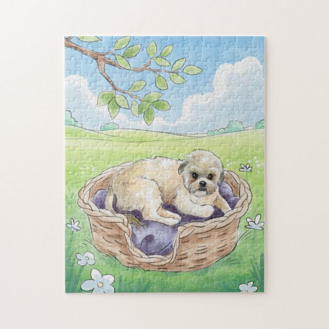 Shih tzu dog puzzle (Vertical)
