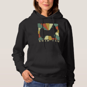 Shih Tzu Dog Retro Vintage Hoodie