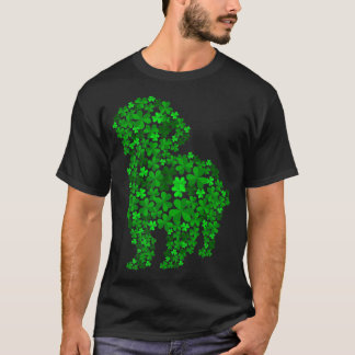 Shih Tzu Dog Shamrock Leaf St Patrick Day  T-Shirt