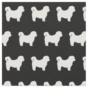 Shih Tzu Dog Silhouette Pet Fabric